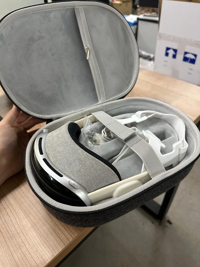 VRxED VR headset inside premium travel case